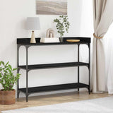 Vidaxl console tafel zwart eiken 100 x 30 x 80 cm