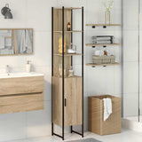 Vidaxl badkamerkast sonoma 33 x 33 x 185,5 cm bewerkt hout