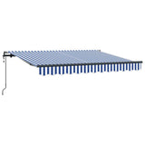 Vidaxl inklapbaar zonnescherm blauw 250 x 200 cm stof