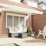 Vidaxl zijde frame crèmekleurig 250 x 200 cm polyester met pu-coating