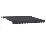 Vidaxl inklapbaar zonnescherm antraciet 250 x 200 cm stof