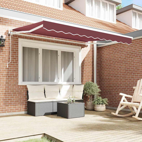 Vidaxl zijde frame bordeauxrood 250 x 200 cm polyester met pu-coating
