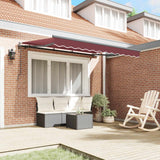 Vidaxl uitschuifbare luifel bordeauxrood 250 x 200 cm stof
