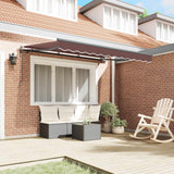 Vidaxl uitschuifbare luifel bruin 250 x 200 cm stof