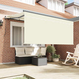 Vidaxl uitschuifbare luifel crème 300 x 200 cm polyester en aluminium