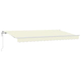 Vidaxl inklapbaar zonnescherm crème 350 x 200 cm stof