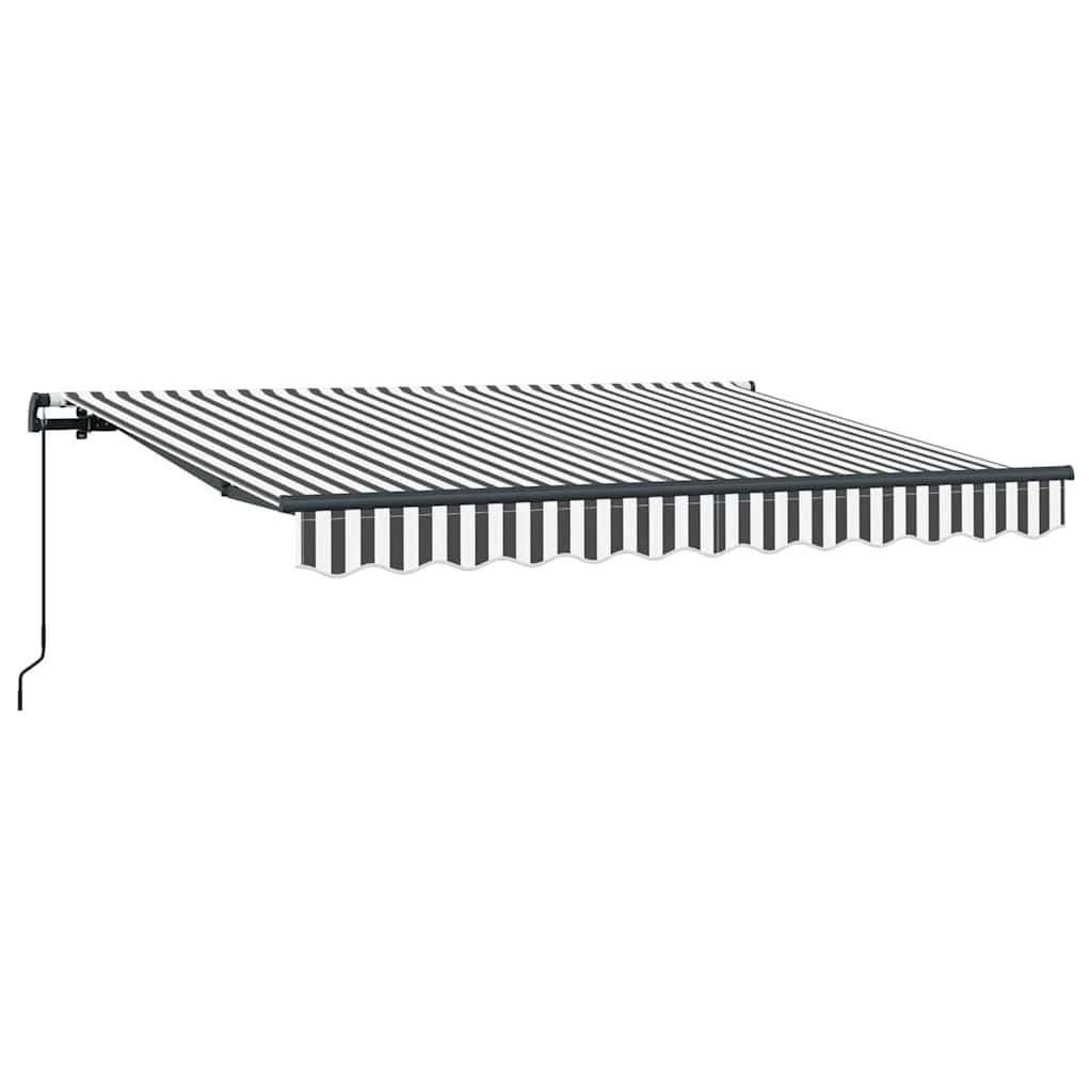 Vidaxl inklapbaar zonnescherm antraciet 350 x 200 cm stof