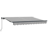 Vidaxl inklapbaar zonnescherm antraciet 350 x 200 cm stof