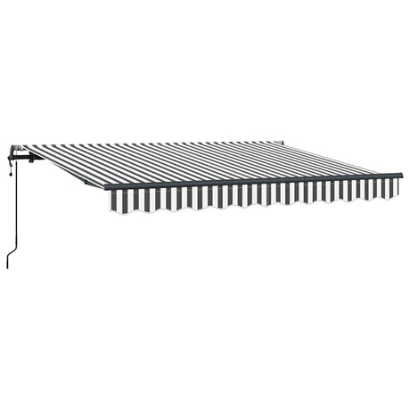 Vidaxl inklapbaar zonnescherm antraciet 350 x 200 cm stof