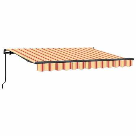 Vidaxl inklapbaar zonnescherm geel 350 x 200 cm stof