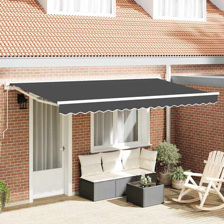 Vidaxl inklapbaar zonnescherm antraciet 400 x 200 cm
