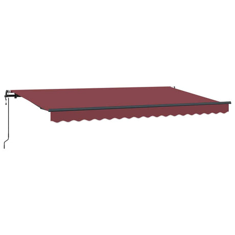 Vidaxl inklapbaar zonnescherm bordeauxrood 400 x 200 cm stof