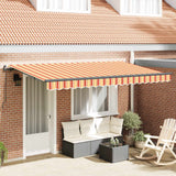 Vidaxl uitschuifbare luifel geel 400 x 200 cm stof