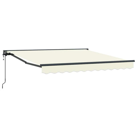 Vidaxl inklapbaar zonnescherm crème 300 x 250 cm polyester en metaal