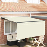 Vidaxl inklapbaar zonnescherm crème 300 x 250 cm