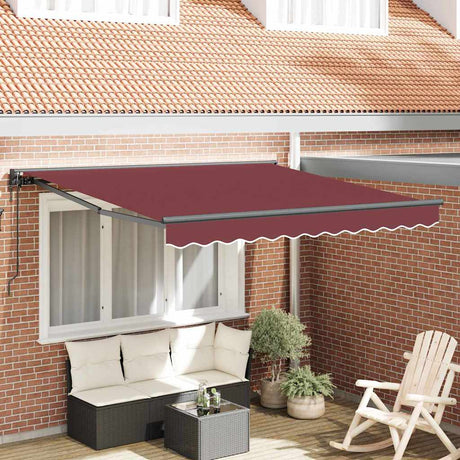 Vidaxl inklapbaar zonnescherm bordeauxrood 300 x 250 cm