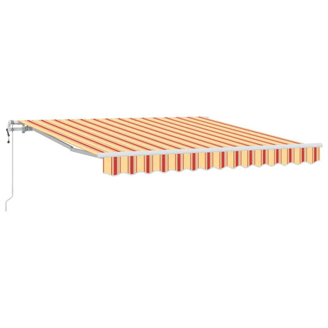 Vidaxl inklapbaar zonnescherm geel en oranje 300 x 250 cm stof