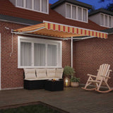 Vidaxl inklapbaar zonnescherm geel en oranje 300 x 250 cm