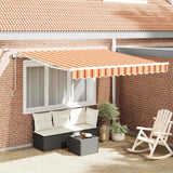 Vidaxl inklapbaar zonnescherm geel en oranje 300 x 250 cm