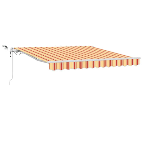 Vidaxl inklapbaar zonnescherm geel en oranje 300 x 250 cm