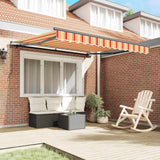 Vidaxl uitschuifbare luifel geel en oranje 300 x 250 cm