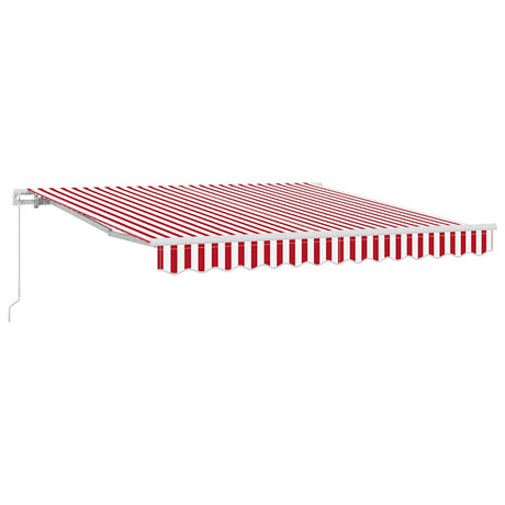 Vidaxl inklapbaar zonnescherm rood en wit 300 x 250 cm