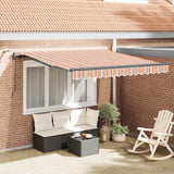 Vidaxl uitschuifbare luifel meerkleurig 300 x 250 cm polyester