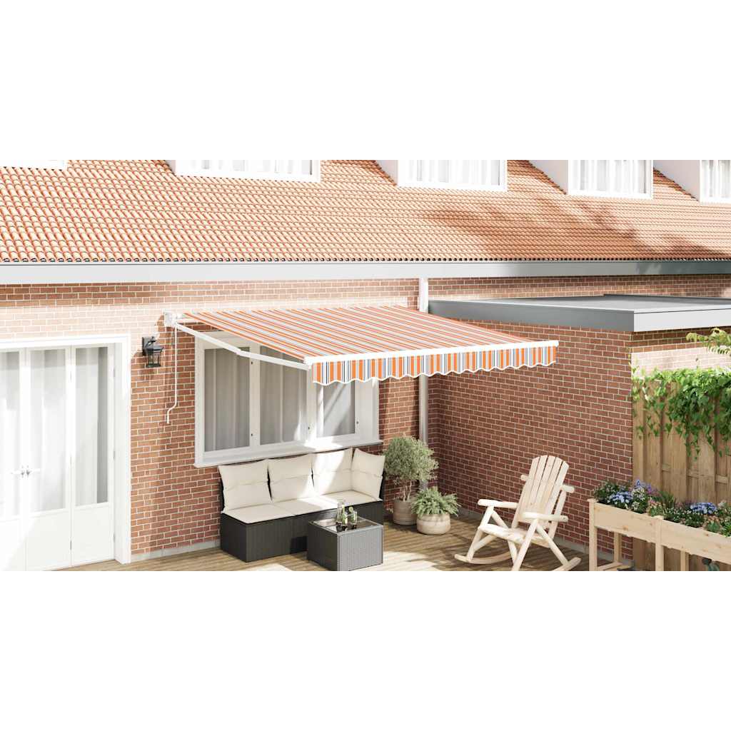 Vidaxl uitschuifbare luifel meerkleurig 300 x 250 cm