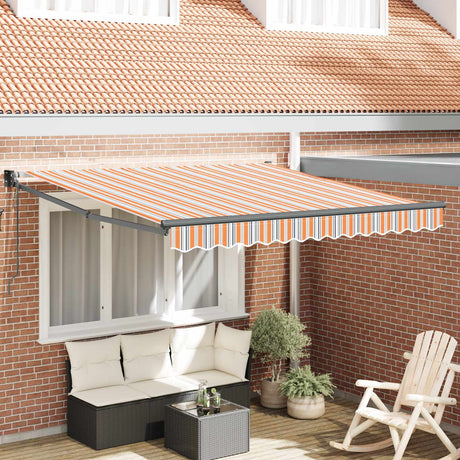 Vidaxl uitschuifbare luifel meerkleurig 300 x 250 cm