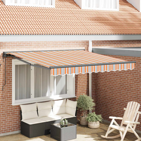 Vidaxl zijde frame blauw en oranje 300 x 250 cm