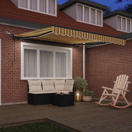 Vidaxl uitschuifbare luifel meerkleurig 300 x 250 cm polyester