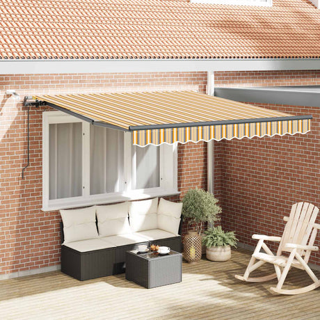 Vidaxl uitschuifbare luifel meerkleurig 300 x 250 cm polyester