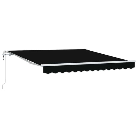 Vidaxl inklapbaar zonnescherm zwart 300 x 250 cm stof