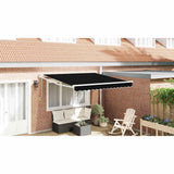 Vidaxl uitschuifbare luifel zwart 300 x 250 x 165 cm