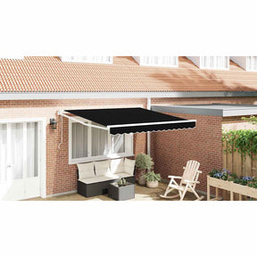 Vidaxl uitschuifbare luifel zwart 300 x 250 x 165 cm