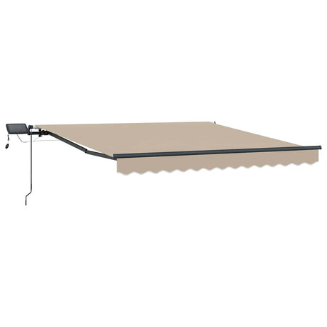 Vidaxl inklapbaar zonnescherm beige 300 x 250 cm stof