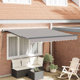 Vidaxl uitschuifbare luifel lichtgrijs 300 x 250 cm