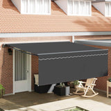 Vidaxl zijde frame geel en wit 350 x 250 cm polyester met pu-coating