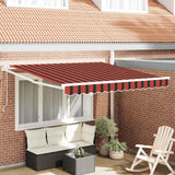 Vidaxl markies oranje en bruin 350 x 250 x 165 cm polyester