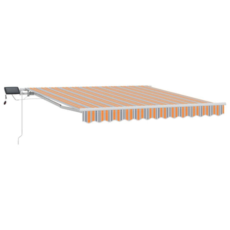 Vidaxl inklapbaar zonnescherm multikleur 350 x 250 cm stof en staal