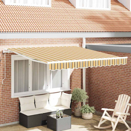 Vidaxl inklapbaar zonnescherm multikleur 350 x 250 cm stof