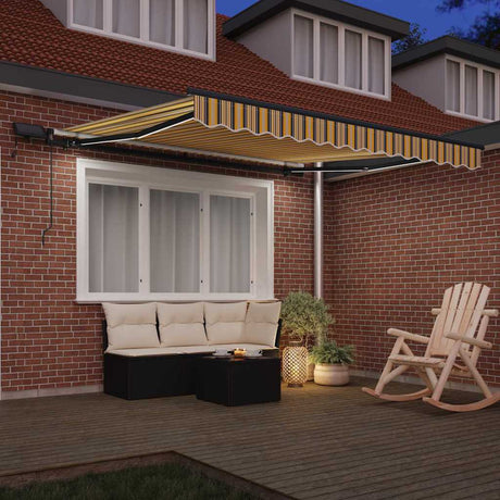 Vidaxl inklapbaar zonnescherm multikleur 350 x 250 cm stof