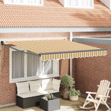 Vidaxl uitschuifbare luifel meerkleurig 350 x 250 cm
