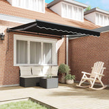 Vidaxl zijde frame zwart 350 x 250 cm polyester met pu-coating