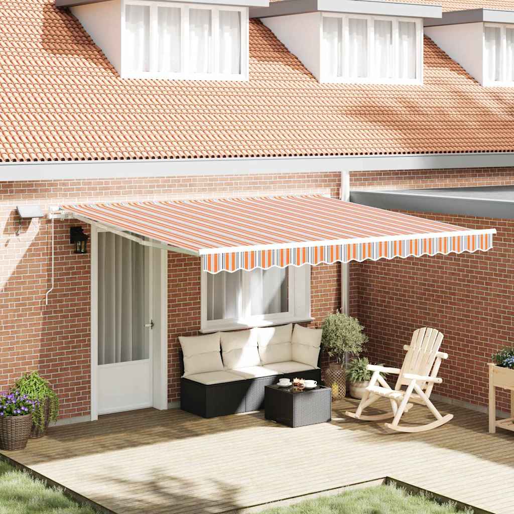 Vidaxl inklapbaar zonnescherm met multikleur 400 ×300 cm stof