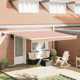 Vidaxl inklapbaar zonnescherm met multikleur 400 ×300 cm stof