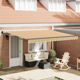 Vidaxl uitschuifbare luifel meerkleurig 400 × 300 cm