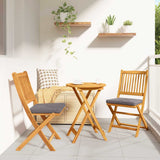 Vidaxl tuin bistro set 3 st bruin massief acaciahout