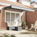 Vidaxl zijde frame antraciet 2,5 x 2 m metaal