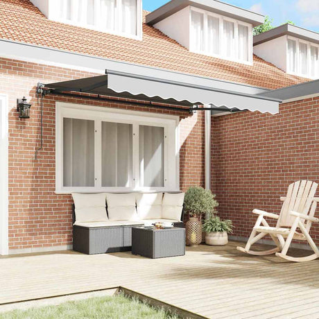 Vidaxl zijde frame antraciet 3,5 x 2 m metaal